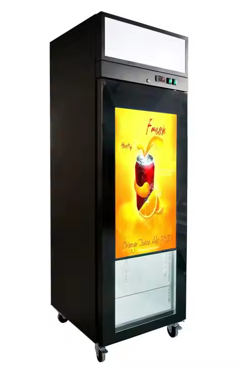 درب یخچال صفحه نمایش LCD دیجیتال شفاف شده